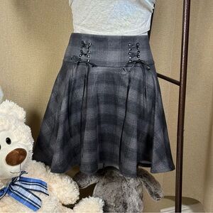 Plaid Gray Skirt